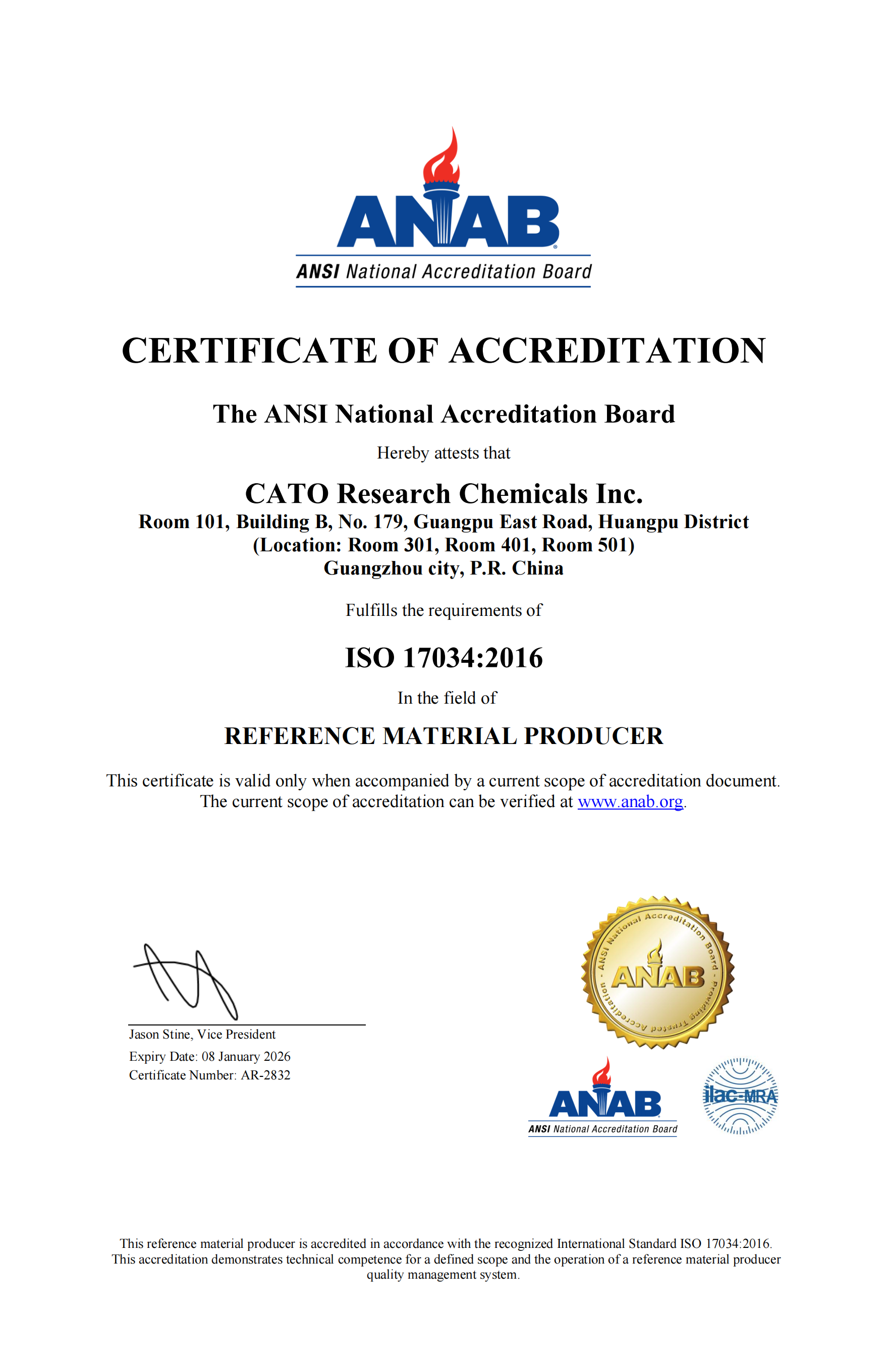 ANAB ISO 17034